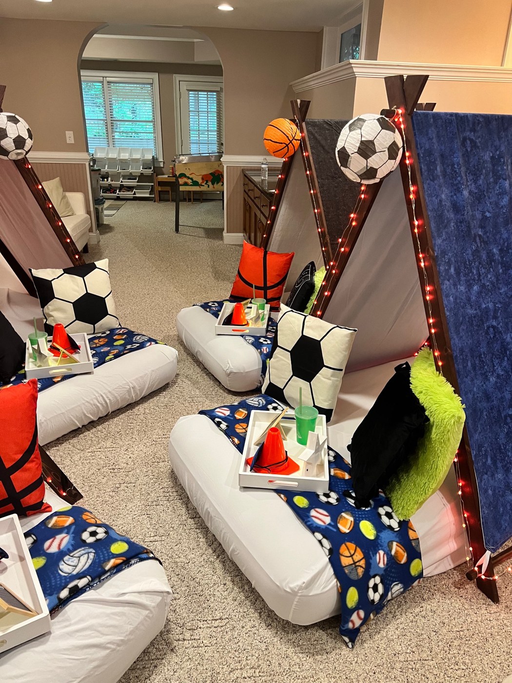 All Star Sleeper sleepover setup by Sweet Home Campers